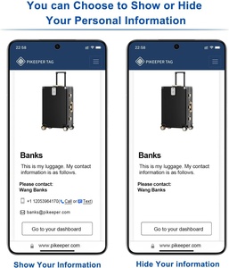 NFC thẻ hành lý thông minh không thấm nước mã QR lấy thông tin Vali tự sửa đổi thẻ Túi ba lô cá nhân - Product Image 4