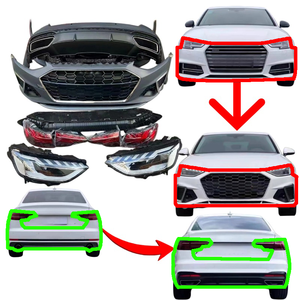 Kit carrosserie pour <span class=keywords><strong>Audi</strong></span> A4 <span class=keywords><strong>S4</strong></span>, fabriqué avec soin, comprenant des pare-chocs avant et arrière, des phares LED avant et arrière, et une calandre. Best-sellers. - Product Image 1