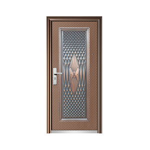 Porte de sécurité en métal extérieur, entièrement embossée, revêtue de zinc, anti-effraction - Product Image 5