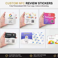 Plaque NFC en PVC pour avis Google, autocollant de table, affichage du code QR pour menu de restaurant - Vente en gros