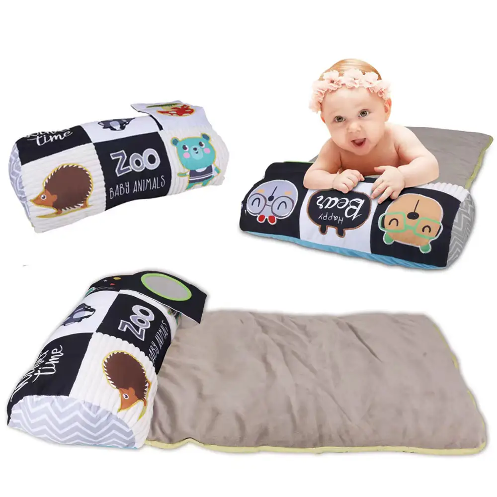 Cobertor infantil para engatinhar, brinquedo sensorial educacional montessori, tapete de brincar para bebês de 0 a 12 meses