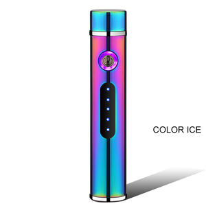 Briquets électriques à arc double LED rechargeables coupe-vent personnalisés - Cadeau d'affaires durable et écologique Emballage cadeau - Product Image 3