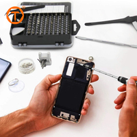 Kit peralatan perbaikan magnetik profesional, set Obeng presisi 115 dalam 1 fleksibel multibit untuk komputer ponsel