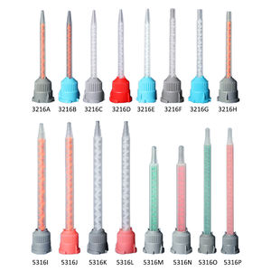 3216 50ml B sistem statis Mixer Nozzle perekat kartrid mencampur ujung 16 elemen 3.2-16 1:1 rasio 2:1 PP 73MM MBH 03-16D - Product Image 4