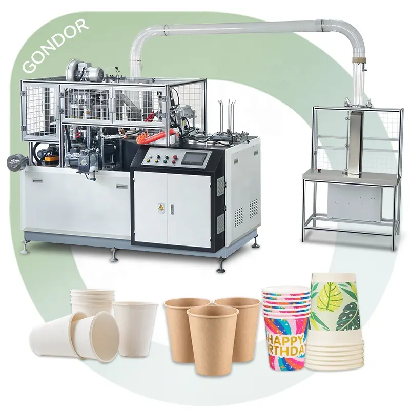 풀 핸들 일회용 커피 탑 2oz 초음파 슬리브 종이컵 프린터가있는 중국의 기계 만들기