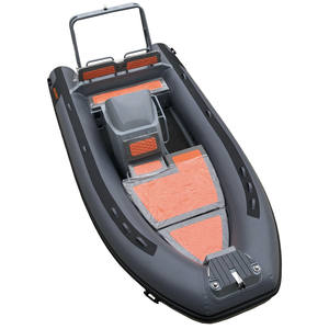 16 قدم RIB520 هيكل ألومنيوم PVC/Hypalon/Orca زودياك ألومنيوم ضلع قارب قابل للنفخ قارب صيد للبيع - Product Image 5