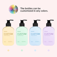 Bouteille carrée en PE rose nude de qualité supérieure OEM/ODM avec bouchon à clapet pour emballage de produits de soin personnel (shampoing, gel douche, lotion)