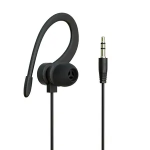 Earclip Running Earphones Wrap Around Ear Buds Compatible with Smartphone Laptop Tablet MP3-3.5mm Jack