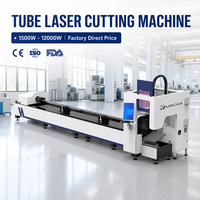 Mesin Pemotong Laser Tabung 3000W 6000W Tanpa Sisa Bahan Hemat Material Pipa Baja CNC Fiber Laser Presisi Tinggi Langsung dari Pabrik CE
