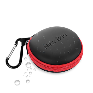 Mini sac rond en nylon aux couleurs bonbons, logo personnalisé, coque rigide noire, fermeture éclair, étui pour écouteurs Ipod, étui en EVA - Product Image 4