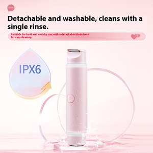 Rasoir électrique 2-en-1 pour <span class=keywords><strong>femme</strong></span>, tondeuse bikini à double tête, étanche IPX6, épilateur corporel complet et des aisselles, rechargeable - Product Image 6