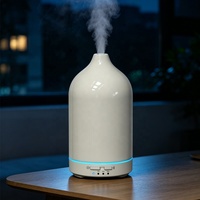 Diffuseur d'arômes créatif, humidificateur d'air électrique silencieux, lumière LED multicolore, lampe de nuit écologique, aromathérapie en céramique, hôtel