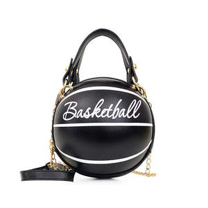 Sac à main de basket-ball rond personnalisé pour femme, mini, très tendance, avec logo, sac bandoulière - Product Image 4