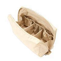 Porte-pinceaux de maquillage personnalisé avec fonction de séparation réglable, sac à pinceaux de maquillage