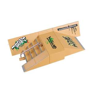 Kit de skate de doigt - 5 rampes et <span class=keywords><strong>mini</strong></span>-rails, 5 planches et tapis en silicone - Product Image 5