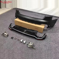Pare-chocs arrière style RS4 avec diffuseur et embouts d'échappement pour Audi A4 S4 B9 2017 2018 2019