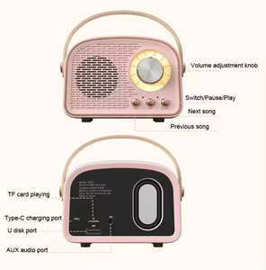 DW21 Retro Mini Không Dây Cho Bluetooth Loa Cổ Điển Nhà Theatre Âm Thanh Stereo Loa Siêu Trầm Cho Sân Khấu Cho Ngoài Trời Trang Trí - Product Image 6