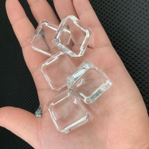 Base Cuadrada de Cristal Transparente de 25 mm para Esferas, Soporte para Esferas de Cristal, Decoración - Product Image 5