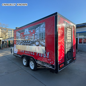OEM Mobile Store Truck <b>Caravan</b> Coffee Ice Trolley Cart Roasted Chicken Food Trailer With Grill - Product Image 6