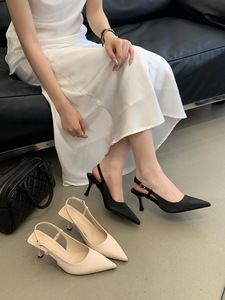 Escarpins classiques à bout pointu avec boucle, talons aiguilles pour femmes, chaussures habillées pour le bureau, les rendez-vous et les soirées - Product Image 2