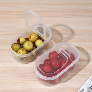 Food Storage Container Rectangle Plastic Lid Portable For Children Fruit Box Refrigerator Safe - Product Image 3