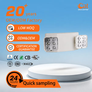 Luce di Emergenza a Doppia Testa con 180 Minuti di Autonomia, 2*3W, per Illuminazione di Emergenza in Caso di Incendio e Corridoi - Product Image 1
