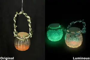 Ornements pour la maison Bouteille de souhaits lumineuse Cadeau décoratif phosphorescent de bureau