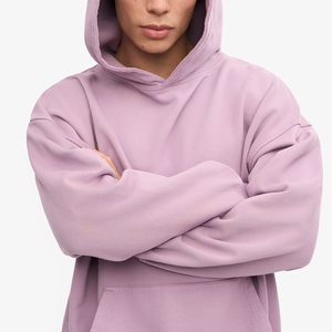 Sudadera con capucha de algodón de gran tamaño de alta calidad para hombres y mujeres, suéter personalizado a granel, ropa de calle de peso pesado Unisex, sudaderas con estampado de logotipo - Product Image 3