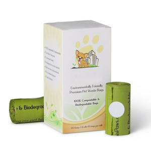 Sacs à déjections canines biodégradables et compostables écologiques personnalisés - Product Image 1