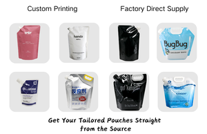 Bolsa sellada de plástico con asa, bolsa de plástico con boquilla de pie, 3L/5L, bolsa de embalaje de <span class=keywords><strong>etanol</strong></span>/<span class=keywords><strong>alcohol</strong></span> isopropílico/etilenglicol - Product Image 5