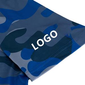 Sublimation forêt Camouflage motif imprimé Polyester Golf T-shirts Logo personnalisé grande taille hommes Golf polos pour hommes - Product Image 4