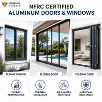 Fenêtres coulissantes anti-ouragan en verre trempé NFRC, petites fenêtres coulissantes avec grilles, design pour maison moderne et usage commercial