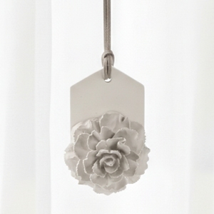 FinRu Stocked Hanging Wardrobe Car Air Freshener <strong>Ceramic</strong> Aroma Plaster Pendant Porcelain Flower Home Fragrance Oil <strong>Diffuser</strong> - Product Image 4