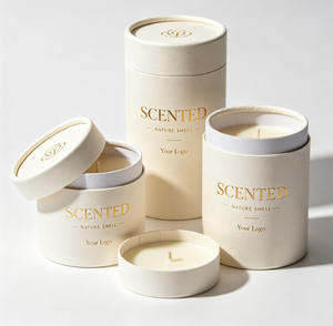 Scented Diffuser Paper Tube Packaging Gold <b>Foil</b> Printing Custom Logo Recyclable Craft Paper <b>Container</b> - Product Image 5