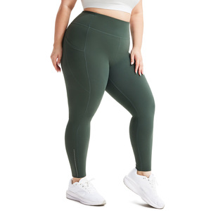 <span class=keywords><strong>Legging</strong></span> de <span class=keywords><strong>sport</strong></span> <span class=keywords><strong>grande</strong></span> <span class=keywords><strong>taille</strong></span> pour femme, <span class=keywords><strong>taille</strong></span> haute, effet push-up, avec poches, séchage rapide, élastique, coupe ajustée, pour yoga et course à pied - Product Image 4