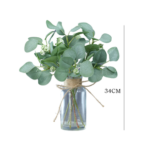 H751 2026 <span class=keywords><strong>Eucalipto</strong></span> Artificiale all'Ingrosso per Vaso d'Acqua, Decorazione Nordica per la Casa, Ornamento da Tavolo, Pianta Verde Artificiale di <span class=keywords><strong>Eucalipto</strong></span> - Product Image 5