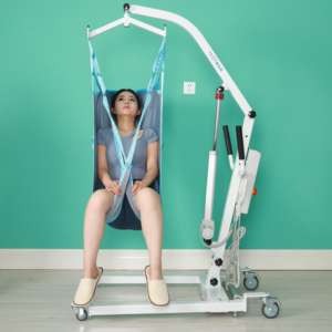 Equipo de rehabilitación Elevadores de pacientes alimentados por batería eléctrica 230KG Rodamiento Silla elevadora de transferencia de pacientes ligera - Product Image 2