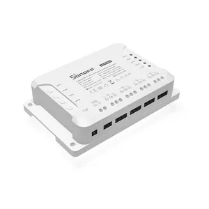 Itead Sonoff 4ch Pro R3 Modul Sakelar Wifi Pintar 4 Gang Wi-fi Diy Sakelar Pintar Aplikasi Kontrol Suara Rumah Pintar Bekerja dengan Alexa