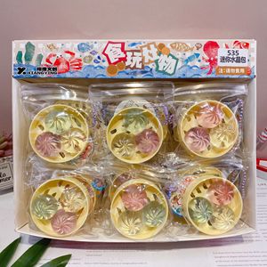Juguete Sensorial Antiestrés de Cristal Suave y Blandito con Forma de Mini Dumpling y Panecillo, Juego de Juguetes para Apretar - Product Image 1