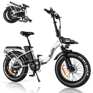 S5: 20 Inch <b>Electric</b> Mountain Fat Tire Bike 48V 750W Snow Fat Bike Folding Fat Tire Bike for Women - Product Image 2