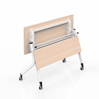Bureau de formation pliable moderne pour salle de classe et réunion, table de formation scolaire modulaire pliable avec roulettes