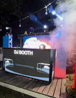 Zhiyu Mobile Foldable DJ Booth P2.6 Écrans LED avec protection IP65, garantie 5 ans et lisible en plein soleil pour mariages et événements