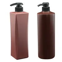 Distribuidor de plástico vazio, 750ml 32/410 garrafa corporal shampoo chuveiro redondo quadrado bomba de loção
