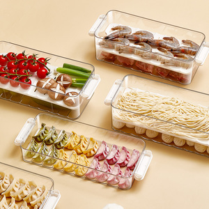 Wholesale Kitchen Organizer Clear Fridge Freezer Storage Organizer Refrigerator Bins Stackable Storage