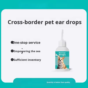 <span class=keywords><strong>Gotas</strong></span> de Limpieza de Oídos de Plástico Eficaces para Mascotas, Fórmula Segura Antiinflamatoria para Perros y Gatos, Cuidado de Infecciones de Oídos, Uso en el Baño - Product Image 1