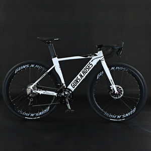 Bicicletta da Corsa Leggera da <span class=keywords><strong>Uomo</strong></span> 18 Velocità con Freno a Disco e Manubrio Curvo Forcella in Lega di Alluminio - Product Image 3