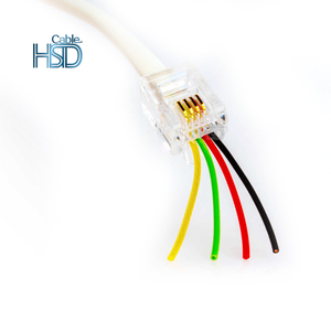 Großhandel 100 Stück Neue EZ RJ11 UTP Cat3-Netzwerkanschlüsse 4 p4c 6 p4c RJ12 Durchlauf <span class=keywords><strong>stecker</strong></span> - Product Image 2