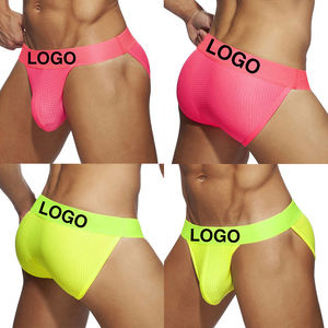 कस्टम लोगो कम वृद्धि पुरुषों के अंडरवियर बॉक्सर ने पुरुष लिंगरी शॉर्ट्स स्लिप जाल टींगा पैरा होमबर्स - Product Image 5