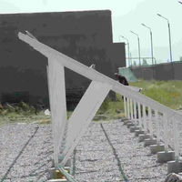 Kits complets de supports universels pour panneaux photovoltaïques, galvanisés à chaud en zinc-aluminium-magnésium/acier, systèmes de montage 25 ans