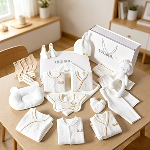 Set <span class=keywords><strong>de</strong></span> <span class=keywords><strong>Regalo</strong></span> <span class=keywords><strong>para</strong></span> Celebración <span class=keywords><strong>de</strong></span> Recién <span class=keywords><strong>Nacido</strong></span> Ropa <span class=keywords><strong>de</strong></span> Bebé <span class=keywords><strong>de</strong></span> Verano 100% Algodón Puro en Elegante <span class=keywords><strong>Caja</strong></span> <span class=keywords><strong>de</strong></span> <span class=keywords><strong>Regalo</strong></span> - Product Image 1